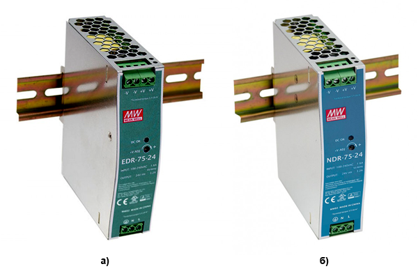 Рис. 4. Внешний вид выпрямителей: а) EDR-75-24; б) NDR-75-24