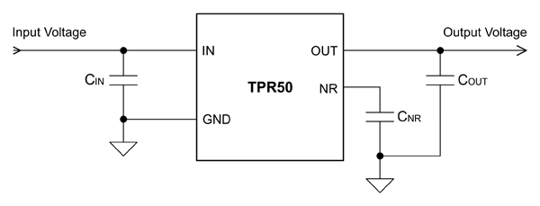 Рис. 2. Типовая схема включения TPR50