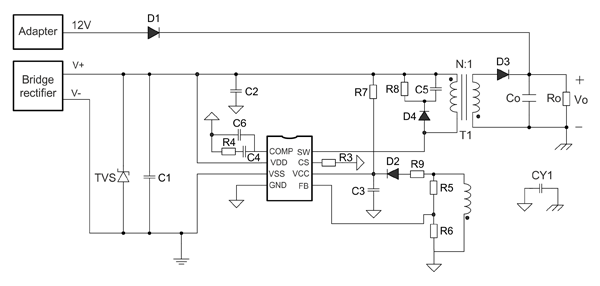 Рис. 18. Типовая схема SD4950