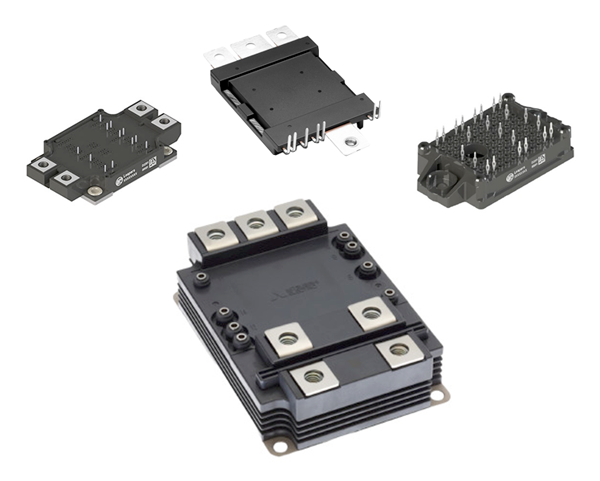 Рис. 2. Примеры корпусов силовых SiC-модулей, позиционируемые производителями как наиболее оптимальные для тепловых и электрических характеристик сборки