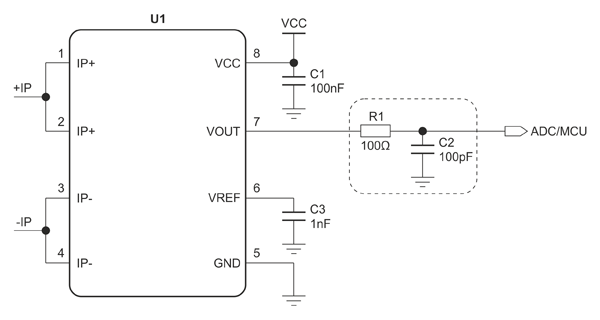Рис. 4. Рекомендованная схема включения ID8653