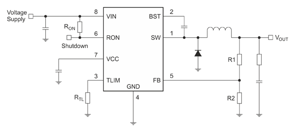 Рис. 6. Типовая схема включения NSR10A01