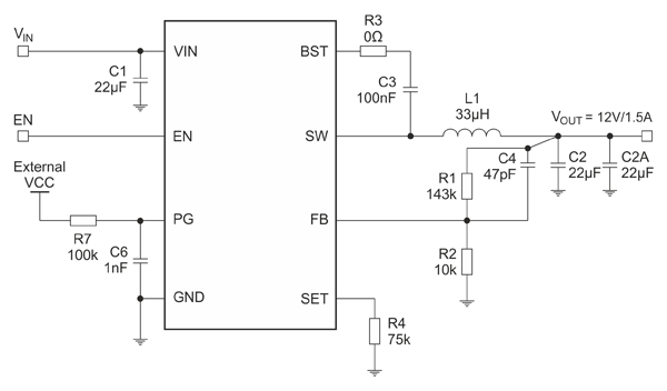 Рис. 8. Типовая схема включения CJ92920-PBN