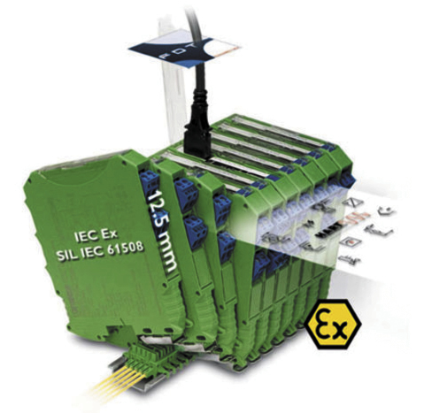 Рис. 1. Барьеры искрозащиты серии MACX MCR Ex