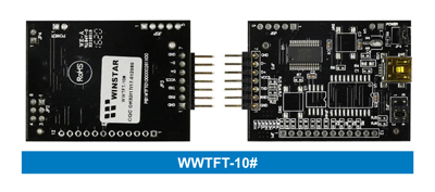 Рис. 9. Отладочный модуль WWTFT-10# для дисплеев M-серии