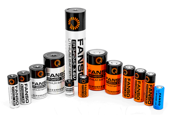Рис. 6. Цилиндрические батарейки FANSO производятся в 12 различных типоразмерах