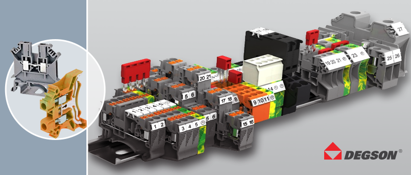 Клеммы Degson на DIN-рейку – на складе КОМПЭЛ