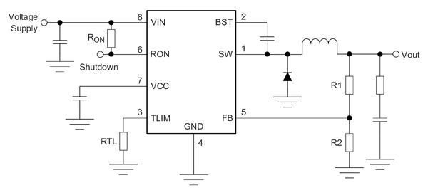 Рис. 1. Типовая схема включения NSR10A01