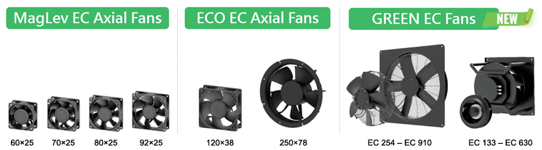Рис. 3. Вентиляторы EC