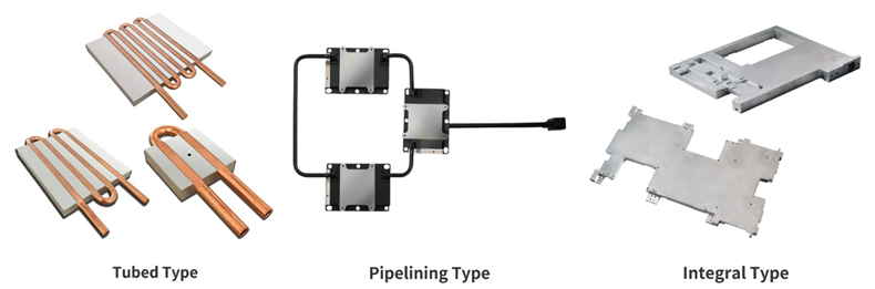Рис. 4. Охлаждающие плиты (cold plates) разных типов