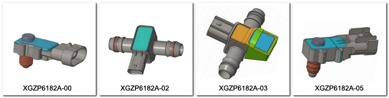 Рис. 12. Внешний вид датчиков давления топливного насоса серии XGZP6182A