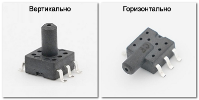 Рис. 2. Датчики CFSensor с различными вариантами расположения портов