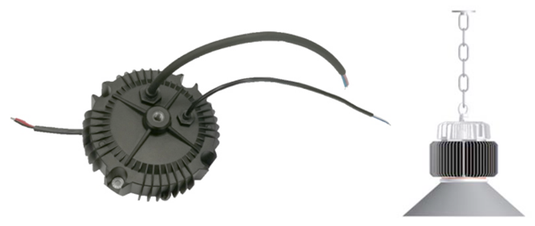 Рис. 11. LED-драйвер серии XBG и вариант светильника