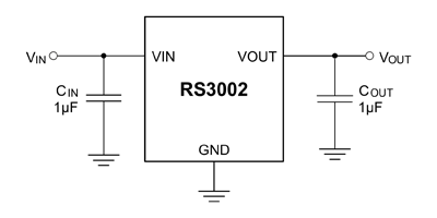 Рис. 1. Блок-схема LDO-регулятора RS3002-5.0YSF3